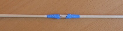 flute and whistle swab cotton tip cinched tight